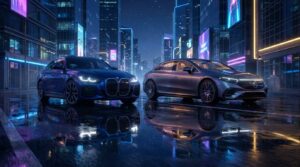 BMW i4 dan Mercedes EQE