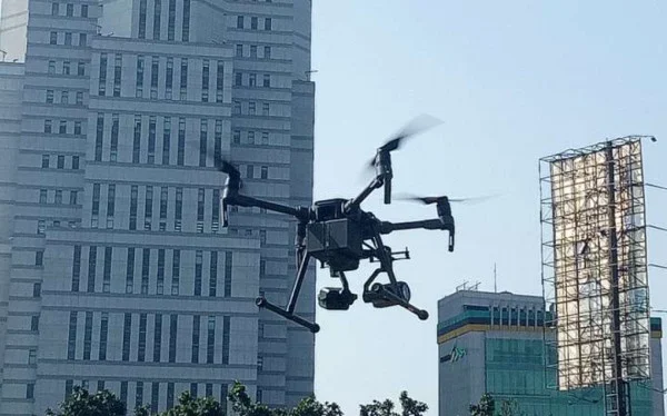Penindakan Ganjil Genap Dipantau ETLE Drone dari Udara
