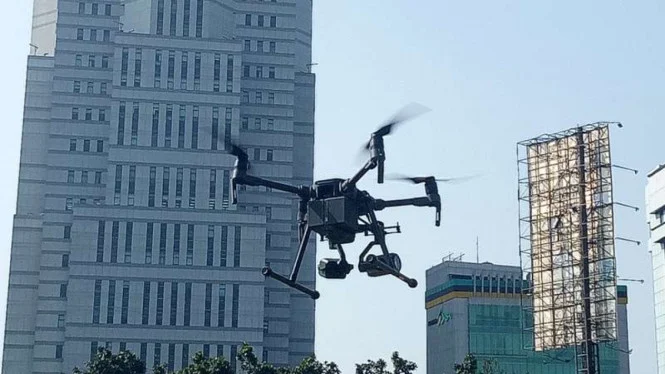Penindakan Ganjil Genap Dipantau ETLE Drone dari Udara